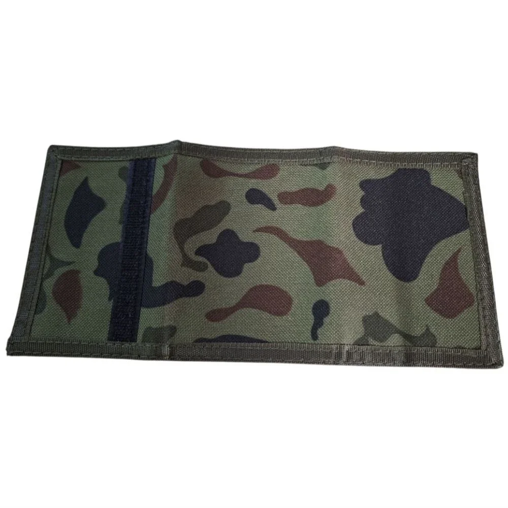 Wallet in Camouflage Green with Velcro Closure
